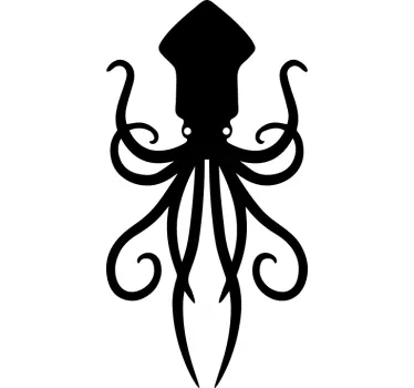 Bläckfisk vägg klistermärke - Tenstickers
