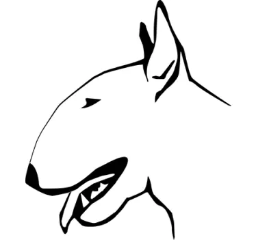 Bull terrier väggdekal - Tenstickers
