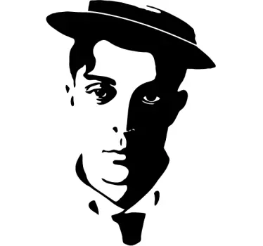 Buster keaton biodekal - Tenstickers
