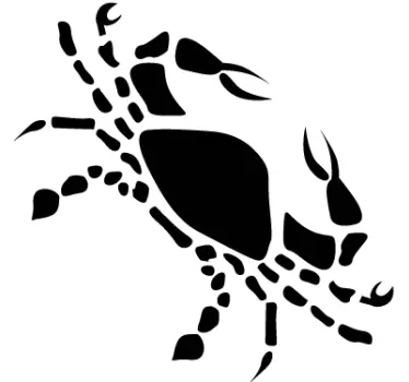 Cancerstjärnteckenmuren klistermärke - Tenstickers