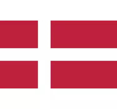 Danmark flaggan klistermärke - Tenstickers
