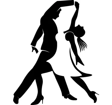 Dansskola dans klistermärke - Tenstickers