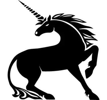 Dekorativ enhörningsvägg klistermärke - Tenstickers