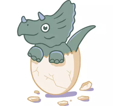 Dinosaurier väggdekor - Tenstickers