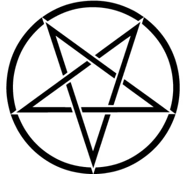 Djävulen stjärnans klistermärke - Tenstickers