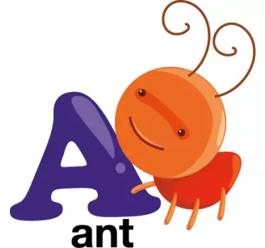 En för ant kids klistermärke - Tenstickers