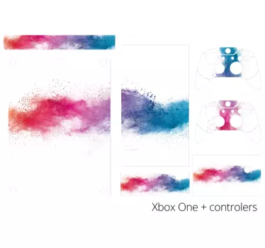 Färg våg xbox hud klistermärke - Tenstickers