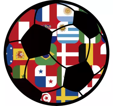 Fotbollsklistermärke för världscup lag - Tenstickers