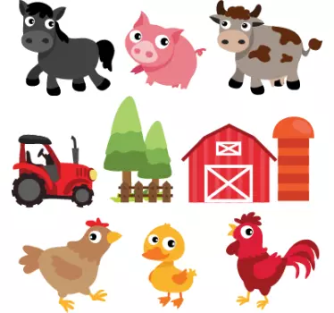 Gårdsdjur dekaler - Tenstickers