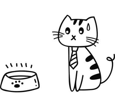 Bensin katt bil dekal - Tenstickers