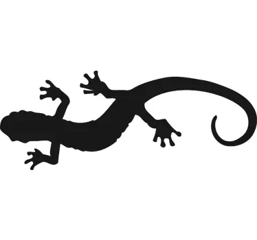 Gecko wall art blackboard klistermärke - Tenstickers