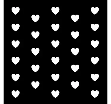 Transparent hjärtat design kärlek klistermärke - Tenstickers