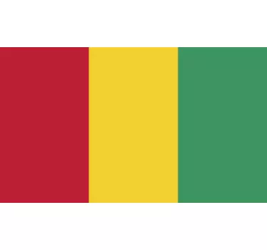 Guinea flagga klistermärke - Tenstickers
