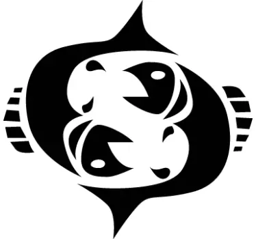 Horoskop fiskarna vägg klistermärke - Tenstickers