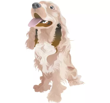 Husdjur hund vägg klistermärke - Tenstickers