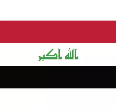Irak flagga klistermärke - Tenstickers