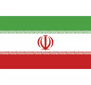 Iran flagga klistermärke - Tenstickers