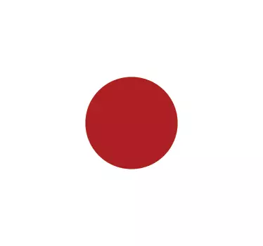 Japan flagga klistermärke - Tenstickers