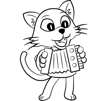 Katt på gräsväggklistermärket - Tenstickers