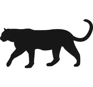 Katt silhuett svart tavla klistermärke - Tenstickers