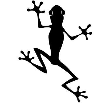 Klättring groda väggen klistermärke - Tenstickers