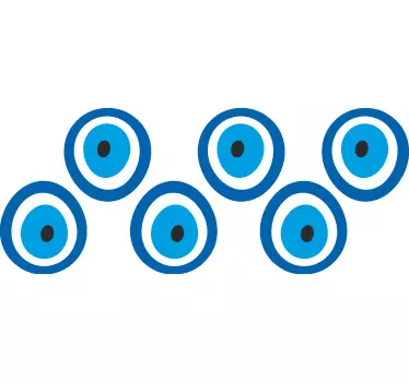 Klistermärke för onda ögon talisman - Tenstickers