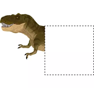 Klistermärke för triceratops dinosaurieomkopplare - Tenstickers