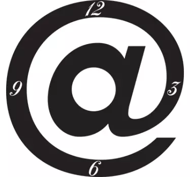 Klocka klistermärke - Tenstickers