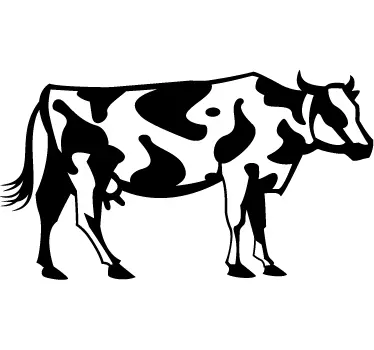 Ko illustration vägg klistermärke - Tenstickers