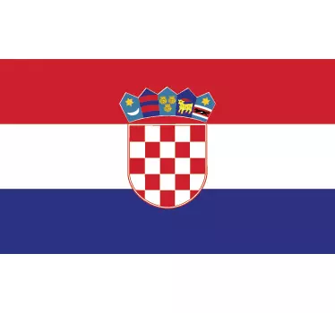 Kroatien flagga klistermärke - Tenstickers
