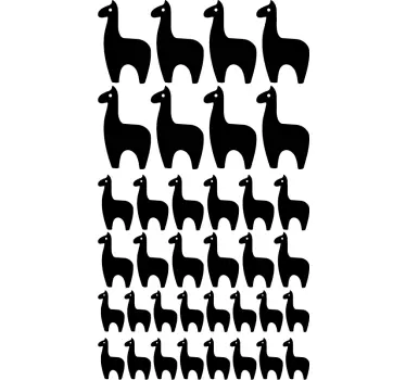 Lama väggklistermärke - Tenstickers