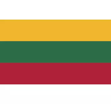 Litauen flagga klistermärke - Tenstickers