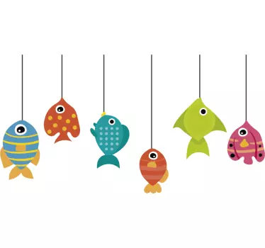 Liten fisk djur vägg klistermärke - Tenstickers
