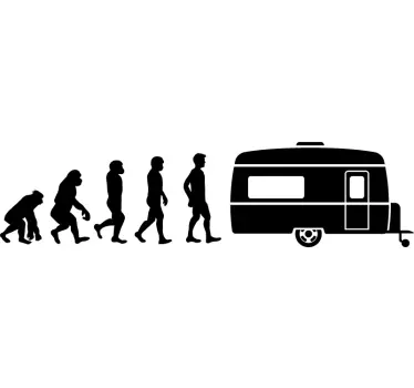 Mänsklig evolution till dekal husvagn - Tenstickers