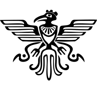 Maya fågel symbol fågel klistermärke - Tenstickers