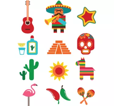 Mexico dekalsamling - Tenstickers