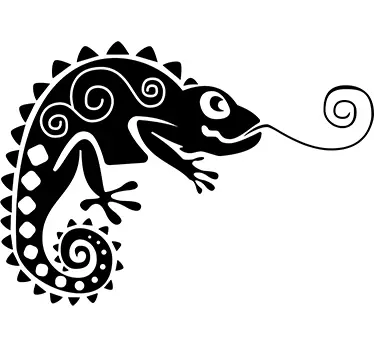 Monofärgad kameleont-klistermärke - Tenstickers