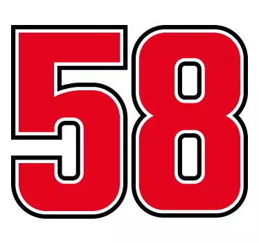 58 simoncelli motorcykel klistermärken - Tenstickers