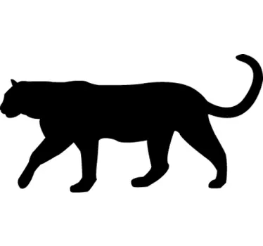 Panter silhuett vägg klistermärke - Tenstickers