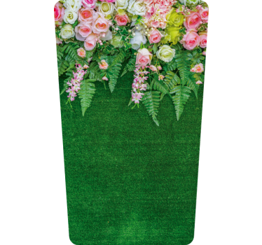 Papperskorgen blommor väggdekor - Tenstickers