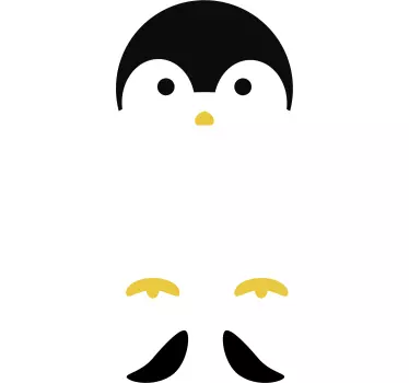 Pingvin dörrklistermärke - Tenstickers