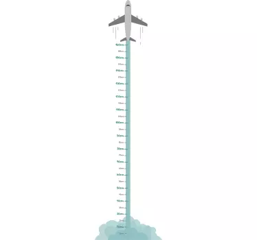 Planhöjddiagram väggklistermärke - Tenstickers