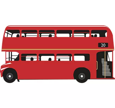 Röd london buss - Tenstickers