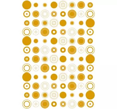 Runda cirklar dusch klistermärke - Tenstickers
