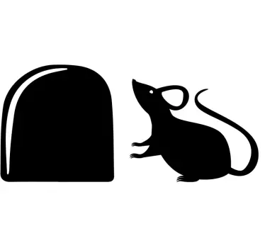 Socket mus djur väggdekor - Tenstickers