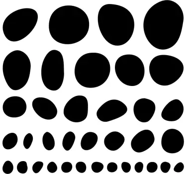 Ställa oregelbundna cirklar cirkelvägg klistermärke - Tenstickers