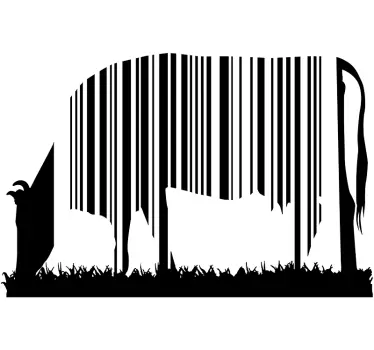 Streckkod ko klistermärke - Tenstickers