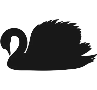 Svan silhuett dekal - Tenstickers