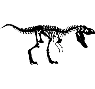 T-rex skelett klistermärke - Tenstickers