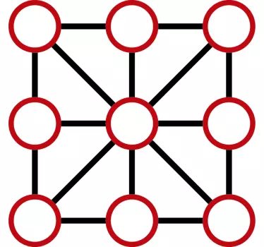 Tic tac toe vinyl klistermärke golvplattor - Tenstickers